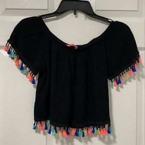 Tassel crop top